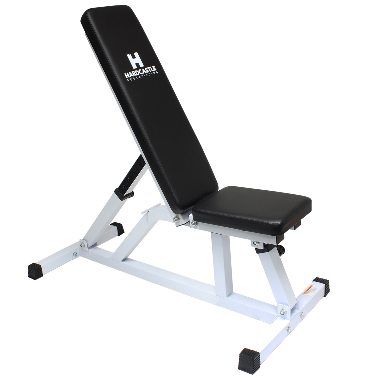 Hardcastle White Adjustable Flat/Incline Weight Bench Home Gym Dumbbell